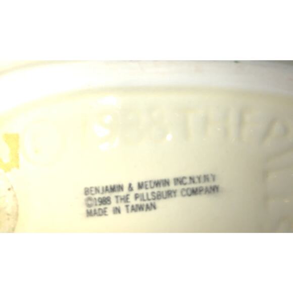 Pillsbury Doughboy Vtg Ceramic Lot 3 Spoon Rest Napkin /Sponge Holder 2 Magnets - Picture 2 of 11